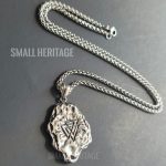 Two-Sided Vegvísir Valknut Pendant Viking Stainless Steel Necklace