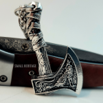Men Viking Celtic Scandinavian Wolf Raven Axe Pendant Amulet Chain Necklace Free Shipping From USA (USPS) Two Sided Viking Pendant + Stainless Steel Chain + Velvet Bag Metal (Pendant): Zinc Alloy Stainless Steel Chain Metal (Chain): Stainless Steel Chain Length: 24" Pendant Size: 50 x 26mm Total Weight: 1.35-1.4 OZ (Pendant + Chain) Men Viking Celtic Scandinavian Wolf Raven Axe Pendant Amulet Chain Necklace