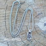 Viking Rune Necklace Stainless Steel Nordic Amulet Odin Symbol Othala Rune Men