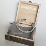 925 Sterling Silver Viking Bracelet Cuff Medieval Style Arm Ring For Men