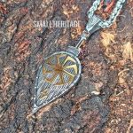Viking Slavic Stainless Steel Shield Necklace Vegvisir Kolovrat Amulet Rune Men