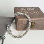 925 Sterling Silver Viking Bracelet Cuff Medieval Style Arm Ring For Men