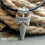 Viking Spear Necklace Norse Pendant Amulet 925 Sterling Silver Men