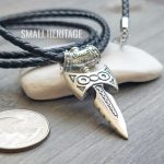 Viking Spear Necklace Norse Pendant Amulet 925 Sterling Silver Men