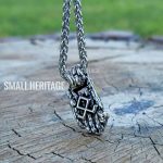 Viking Rune Necklace Stainless Steel Nordic Amulet Odin Symbol Othala Rune Men