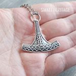 Thor Mjolnir Viking Necklace Medieval Style Pendant Norse Hammer