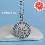 Viking Necklace 925 Sterling Silver Axe Knot Pendant Amulet Shield