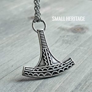 Thor Mjolnir Viking Necklace Medieval Style Pendant Norse Hammer