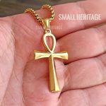Ankh Necklace Stainless Steel Key Of Life Pendant Chain Ancient Egyptian Amulet