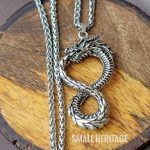 Large Dragon Necklace Serpent Eating Its Own Tail infinity The Cycle Of Birth