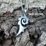 Dragon Flame Pendant Stainless Steel Necklace Men Women Amulet
