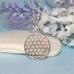Flower of Life Necklace 925 Sterling Silver Pendant Chain Seed of Life