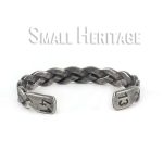 316L Stainless Steel Cuff Bracelet Open Bangle Retro Style Twist Men