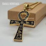 Key Of Life Ankh Necklace Stainless Steel Large Pendant Ancient Egyptian Amulet