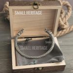 SMALL HERITAGE 925 Sterling Silver Viking Bracelet Norse Cuff Medieval Style Arm Ring