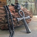 Ankh Necklace Stainless Steel Key Of Life Pendant Chain Ancient Egyptian Amulet