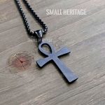 Ankh Necklace Stainless Steel Key Of Life Pendant Chain Ancient Egyptian Amulet