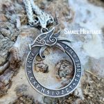 Dragon Pendant Viking 316L Stainless Steel Necklace Nordic Amulet
