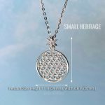 Flower of Life Necklace 925 Sterling Silver Pendant Chain Seed of Life