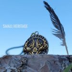 Raven Necklace Huginn & Muninn Rune Valknut Viking Pendant Vegvisir