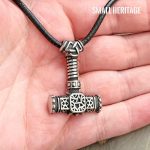 Thor Hammer Viking Necklace Stainless Steel Pendant Norse Mjolnir