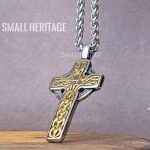 Celtic Cross Necklace Norse Viking Knot Pendant