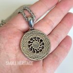 Slavic Viking Svarog Kolovrat Sun Necklace Rodnoverie Amulet Rune
