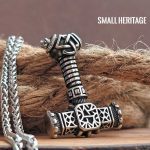 Thor Hammer Viking Necklace Stainless Steel Pendant Norse Mjolnir