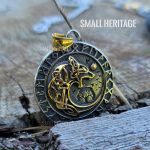 Viking Wolf Necklace Norse Rune Vegvisir Stainless Steel Yggdrasil Pendant