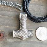 Viking Hammer Necklace 925 Sterling Silver Mjolnir Pendant