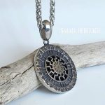 Slavic Viking Svarog Kolovrat Sun Necklace Rodnoverie Amulet Rune