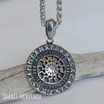 Slavic Viking Svarog Kolovrat Sun Necklace Rodnoverie Amulet Rune