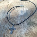 Lion Cross Necklace Stainless Steel Christian Pendant Medieval Style