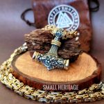 Large Viking Thor Hammer Mjolnir Necklace Norse Amulet