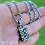 Cross Necklace Ancient Style Christian Amulet Stainless Steel Pendant Men Women