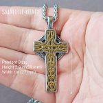 Celtic Cross Necklace Norse Viking Knot Pendant
