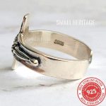 Crucifix Ring 925 Sterling Silver Jewelry Resizable Adjustable 7-12