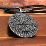 Viking Compass Necklace Stainless Steel Norse Vegvisir Amulet Pendant Thor Men