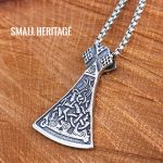 Viking Axe Necklace Pendant Chain Norse Amulet