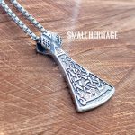 Viking Axe Necklace Pendant Chain Norse Amulet