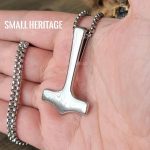 Small Heritage Thor Mjolnir Viking Necklace Norse Hammer Pendant