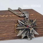 Witcher Necklace Stainless Steel Large Wolf Head Pendant