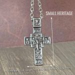 Orthodox Cross Necklace Russian Slavic Stainless Steel Pendant