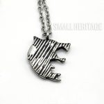 Small Heritage Wolf Head Viking Necklace Witcher Pendant