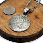 Small Heritage Wolf Head Necklace Stainless Steel Viking Witcher Pendant