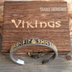 Stainless Steel Viking Bracelet Valknut Norse Runes Gift Box