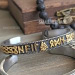 Stainless Steel Viking Bracelet Valknut Norse Runes Gift Box
