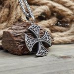 Celtic Cross Necklace Irish knot Pendant