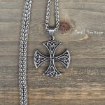 Celtic Cross Necklace Irish knot Pendant