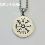 Viking Valknut Necklace Norse Vegvisir Pendant